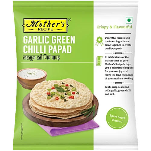 Mothers Papad Garlic Green Papad